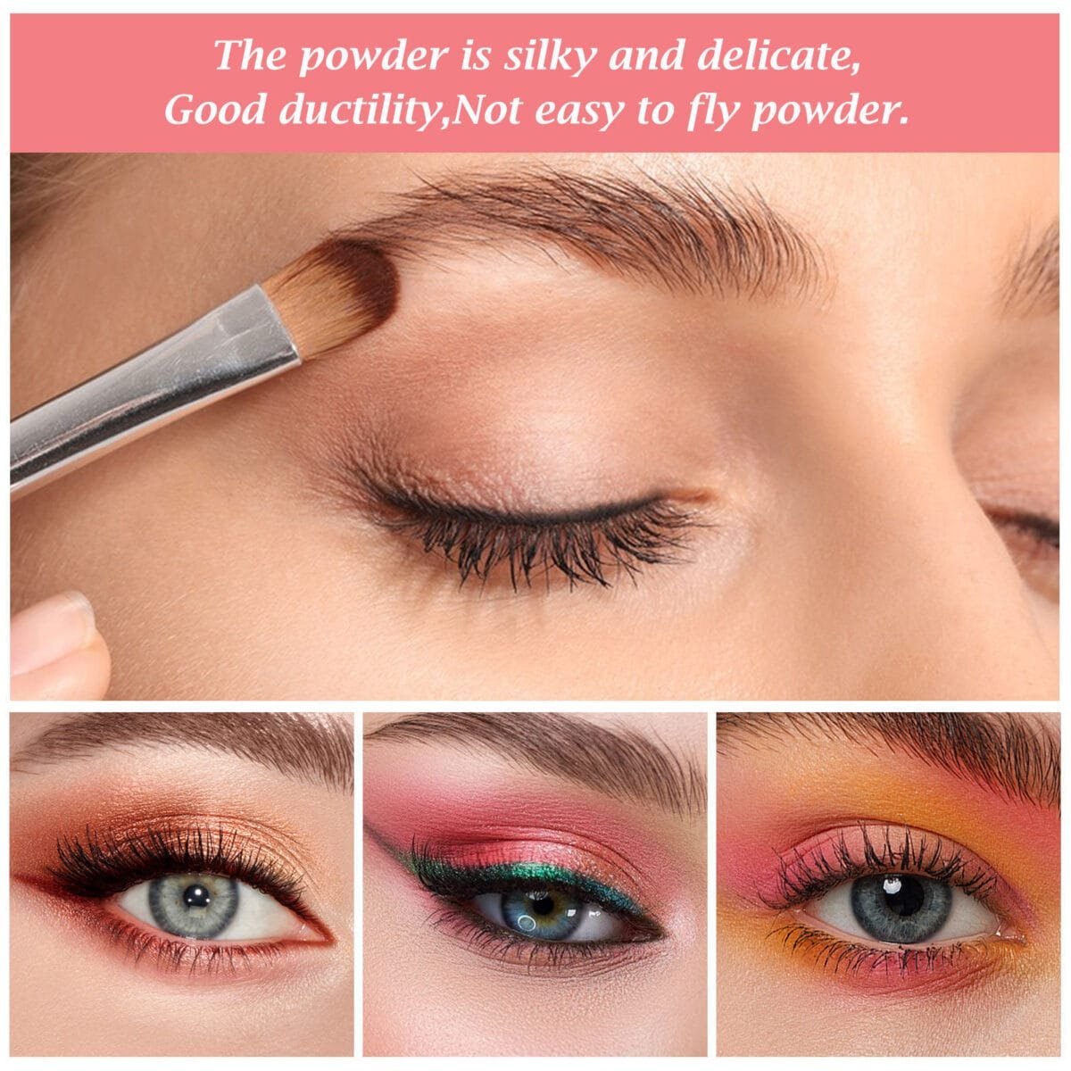Las Chicas High Pigment Silky Hydroxybenzophenone Non-Vegan Cruelty-Free Cream 12-Color Eyeshadow Palette Makeup Palette - Image 2