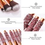 10 IN 1 Diamond Inlaid Handmade Custom Makeup Brush - Image 7