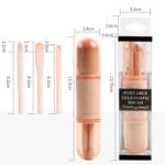 4in1 Portable Makeup Brush Set Beauty Brush - Image 5