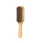 Men's Double Sided Beard Brush Portable Styling Tool With Mane Wood Handle Perfect Travel Companion - Image 4