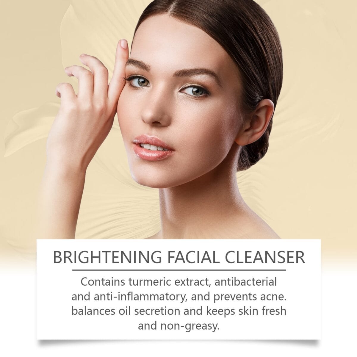 West Month Turmeric Cleanser Gently Cleanses Facial Skin, Moisturizes And Beauty Skin Refreshing, Clean And Not Tight - Image 2