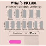 24 PCS Strawberry Bow Nail Art, Long Length Long Water Pipe Fake Nails,Square Head Nail Tips False Nail - Image 6