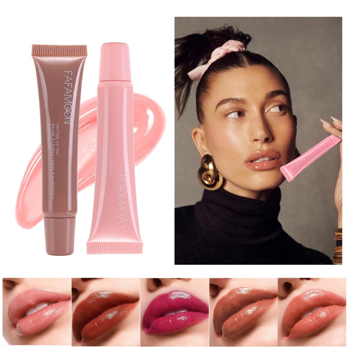 Glossy Lip Glaze Waterproof Long Lasting Lip Gloss Glossy Mirror Tea Red Liquid Lipstick Doodle Lip Korean Makeup - Image 6