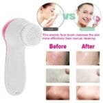 Facial Cleansing Brush Waterproof Face Spin Cleaning Brush With 5 Brush Heads - Image 4