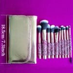 10 IN 1 Diamond Inlaid Handmade Custom Makeup Brush - Image 4