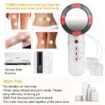Ultrasonic Body Shaping Machine 3 In 1 Multifunctional EMS Infrared Massager Fat Remover For Belly Waist Leg Arm Skincare - Image 3