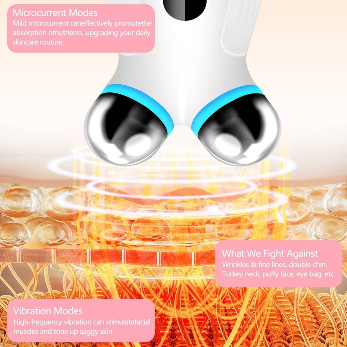 Anti Aging And Wrinkles Microcurrent Facial Device, Boost Skin Care Absorption - Image 7