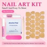 GGDDSHA Nails 10pcs Handmade Press On Nails -GlitterGold Diamond Extra Long Stiletto Reusable Gel UV FinishedFalse Nails, Designer Fashion 3D Hand-painted Nails ,Diamond Zebra - Image 9