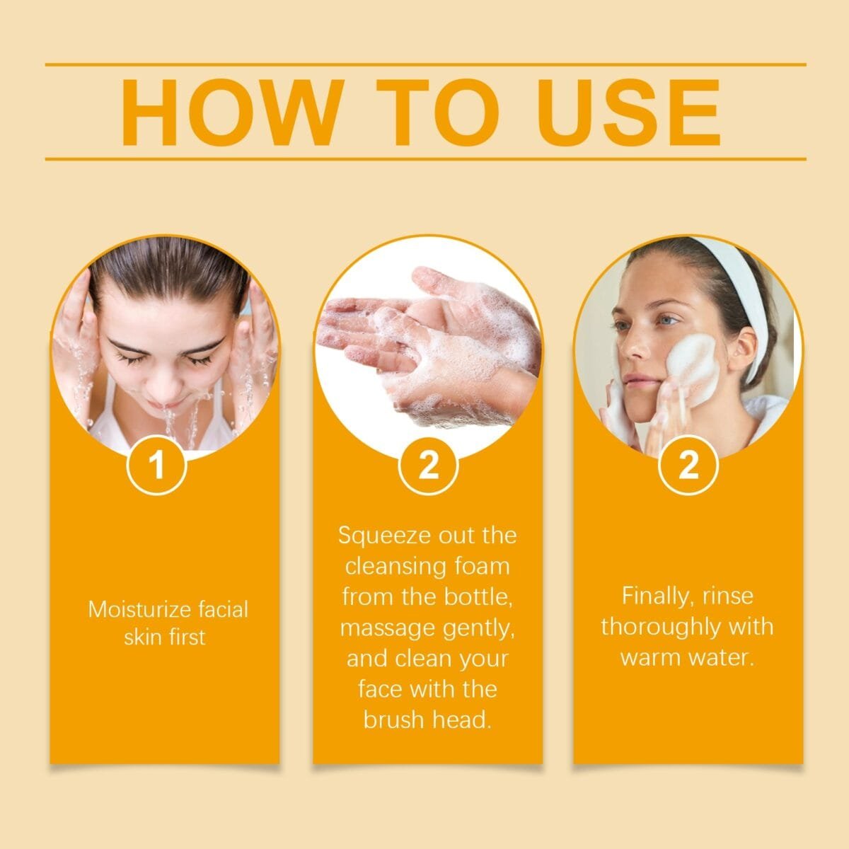 West Month Turmeric Cleanser Gently Cleanses Facial Skin, Moisturizes And Beauty Skin Refreshing, Clean And Not Tight - Image 6