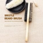 Men's Double Sided Beard Brush Portable Styling Tool With Mane Wood Handle Perfect Travel Companion - Image 7