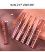 6Pcs Matte Liquid Lipstick Set - Waterproof, Long Lasting & Non-Stick Cup Velvet Lip Gloss - Highly Pigmented Nude & Bold Lip Color Kit - Perfect Beauty Gift For Women & Girls - Image 4